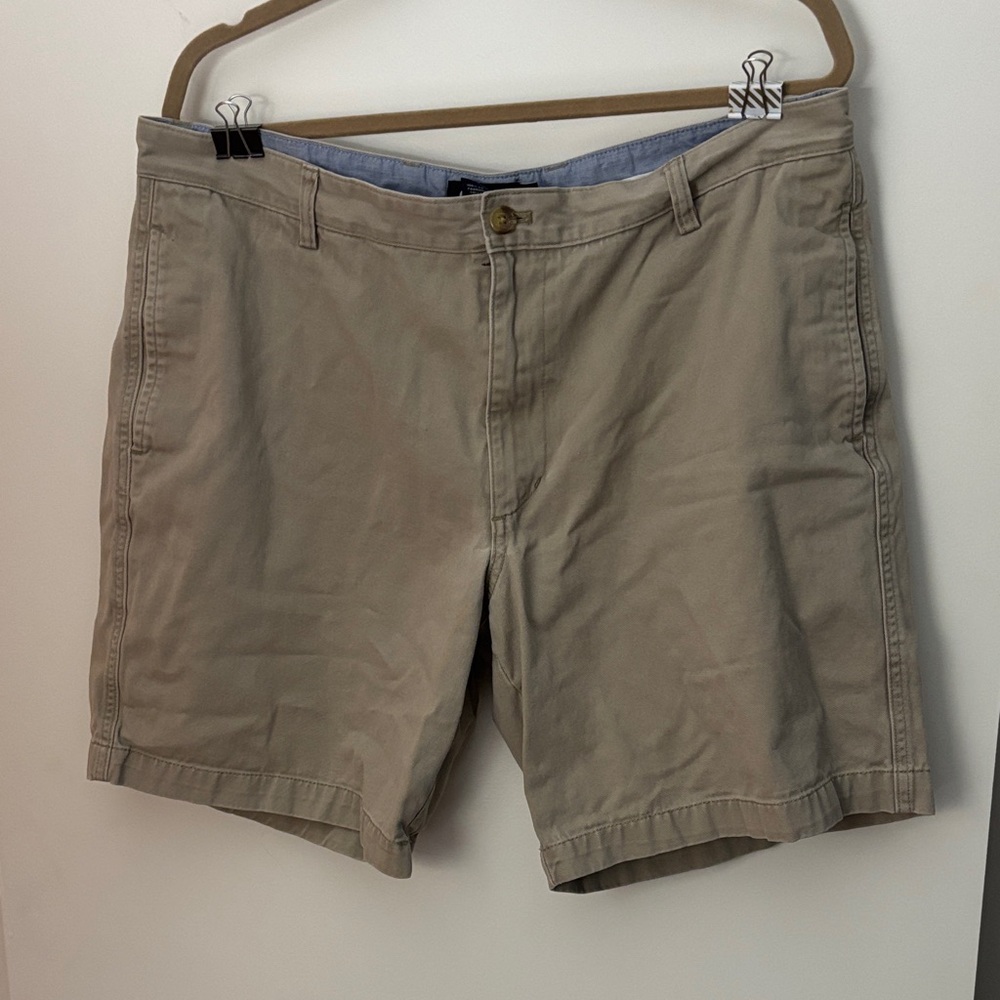 Chaps Men's Tan Flat Front Shorts